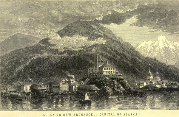Sitka or New Archangel was the Capital of Alaska when it was purchased from the Russians 1867. Several buildings have Russian onion shaped domes.